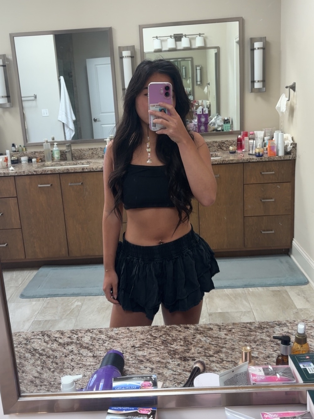 Free People Ruffled Mini Skirt
